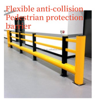 Producción de puertas HSJ, equipo de suspensión baja de plástico, protección de estructuras superiores, barandillas anticolisión flexibles