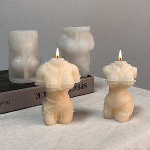 Molde de Silicona <span class=keywords><strong>para</strong></span> Velas y Pasteles con Forma de Cuerpo de <span class=keywords><strong>Mujer</strong></span> Europea, 2 Patrones Clásicos y Populares en 3D - Product Image 6