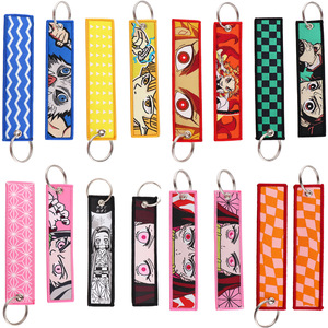 Bán Buôn Chuyến Bay Cổ Nhật Bản Anime Tag Double Side Thêu Dệt Vải Keychain - Product Image 2
