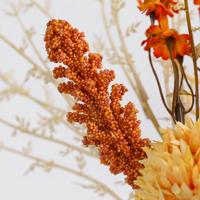 Fabricant naturel comme en gros bouquet de chrysanthèmes artificiels de haute qualité décoration de pièce maîtresse d'aménagement paysager de mariage