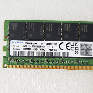 זיכרון <span class=keywords><strong>RAM</strong></span> מסוג DDR5 ECC RDIMM בנפח 64GB במהירות 5600MT/s עבור תחנות עבודה ושרתים, דגם M321R8GA0EB0-CWM 5600 64G, חדש במלאי, באיכות גבוהה מבית SUMSUNG - Product Image 2