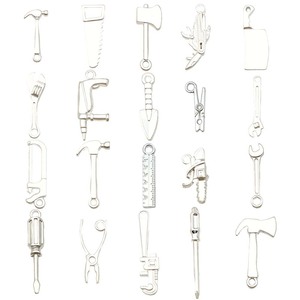 จี้เครื่องประดับโลหะผสมเงินรูปทรงต่างๆ สำหรับงาน DIY อุปกรณ์เสริมเครื่องประดับ จี้ชุบโลหะผสมสังกะสี Sn903 - Product Image 4