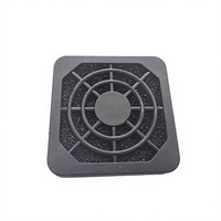Cache-poussière pour ventilateur d'ordinateur de 4 cm, filtre éponge anti-poussière 3-en-1 de 40 mm, cache-ventilateur en maille plastique noire