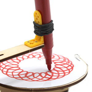 Máquina para dibujar curvas, Kit de bricolaje de madera, forma geométrica, juguete educativo manual para niños, modelo de aprendizaje STEM de ciencia e ingeniería - Product Image 1