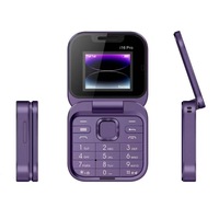 Teléfono Móvil I16 Pro Mini Flip 2G GSM Doble SIM Marcación Rápida Reproductor de Video Voz Mágica Conector de 3.5mm Radio FM Teléfono Celular Plegable Pequeño