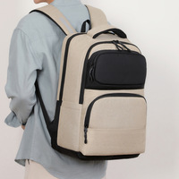Sac à dos pour ordinateur portable unisexe, grande capacité, tissu Oxford, sac à dos pour ordinateur, travail, voyage, court séjour d'affaires