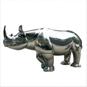 Escultura Decorativa de Acero Inoxidable 304 Personalizada con Forma de Animal, Modelo ANW904, Acabado Espejo - Product Image 2