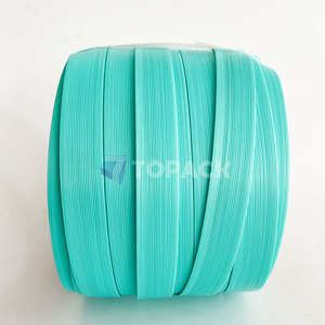 Correa de Amarre de Poliéster Compuesto de Color Azul Verde Personalizada de Fábrica, Correas de 13 mm/1/2, 16 mm/5/8, 19 mm/3/4, 25 mm/1, 32 mm/1-1/4 Pulgadas - Product Image 3