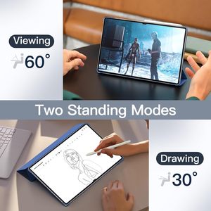 Funda para Samsung Galaxy Tab S11 S10 S9 Ultra 14,6 pulgadas 2025 2023 <span class=keywords><strong>Slim</strong></span> Stand Smart Tablet Cover con carcasa dura de <span class=keywords><strong>PC</strong></span> translúcida - Product Image 3