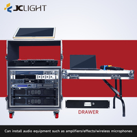 Flight Rack 12U/16U/20U en aluminium antichoc pour amplificateurs et équipement de studio, avec tiroir pour table de mixage DJ
