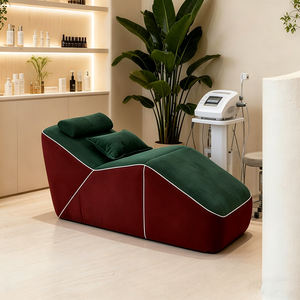 Lit de beauté pliable à compression sous vide, lit de traitement des cils et du visage, lit de <span class=keywords><strong>SPA</strong></span> portable inclinable pour salon et domicile - Product Image 3