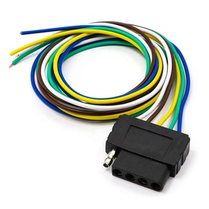 5 路公头母头扁平拖车插头连接器线束延长线 18AWG - Product Image 4