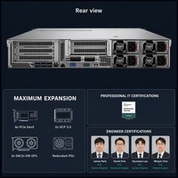 Serveur en rack 2U HPE ProLiant DL560 Gen11, 4 sockets, processeur Intel Xeon Scalable de 4e génération, 16 To DDR5, PCIe Gen5, GPU, virtualisation, base de données