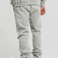 Setelan Sweatshirt Hoodie Pria Biru Dongker Ukuran Oversize Bahan Fleece dengan Cetakan Huruf, Tracksuit Kasual dengan Saku untuk Musim Gugur