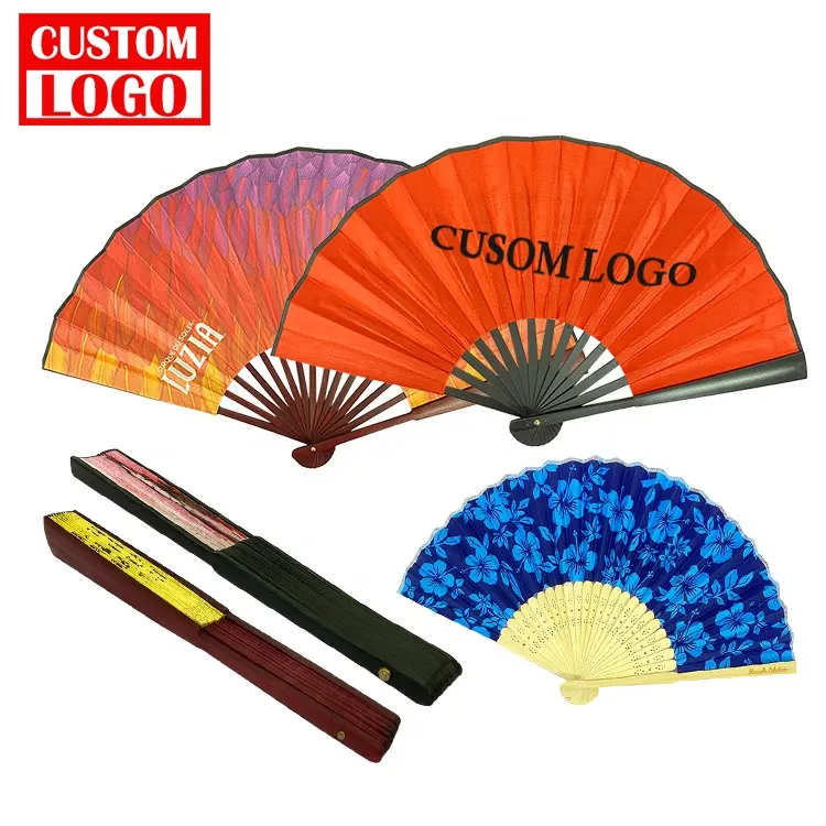 Personalized Printed Art Logo Folding High Quality Personalized Promotional Hand Fans
