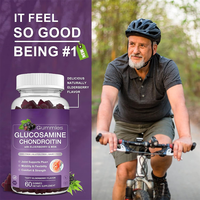 Oem Aangepaste Label Bulk Glucosamine Chondroïtine Gummies Immuun En Gezamenlijke Ondersteuning Supplement Voor Mannen En Vrouwen