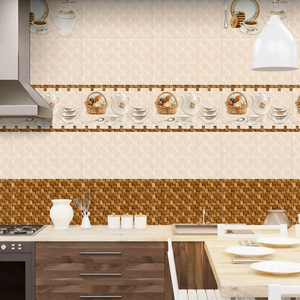 กระเบื้องผนังเซรามิกลายหินอ่อน300*450กระเบื้องผนังพื้นผิวมันวาวสำหรับกระเบื้องผนังห้องครัวห้องน้ำ - Product Image 1