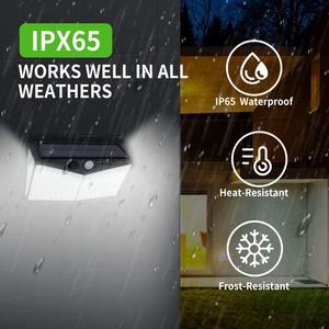 <span class=keywords><strong>Applique</strong></span> <span class=keywords><strong>murale</strong></span> imperméable pour escaliers de jardin, grand Angle, Super lumineux, 208 Led, lumière de sécurité, capteur de mouvement PIR, lampes solaires d'extérieur - Product Image 5