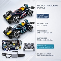Voiture télécommandée F1 2.4G pour enfants, avec fonctions de drift et de cascades, lumières et retour automatique, pour usage intérieur et extérieur, idéale pour les camps d'été et les célébrations de la Journée des enfants