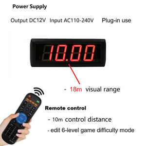 Temporizador Digital LED GANXIN <span class=keywords><strong>de</strong></span> 2.3 Pulgadas y 4 Dígitos, con Botón <span class=keywords><strong>de</strong></span> Inicio, para Juegos <span class=keywords><strong>de</strong></span> Desafío <span class=keywords><strong>de</strong></span> 10 Segundos, con la Oportunidad <span class=keywords><strong>de</strong></span> Ganar Premios y Descuentos - Product Image 4