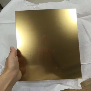 PVD اللون المغلفة شعري/مرآة ذهبية صحيفة من الفولاذ المقاوم للصدأ 304