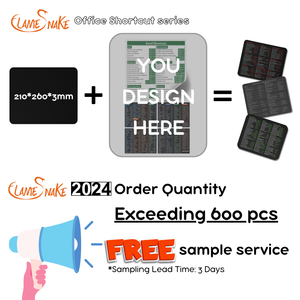 SANKE FLAME Custom Excel Office Atalhos <span class=keywords><strong>Mouse</strong></span> <span class=keywords><strong>Pad</strong></span> | Esteira de escritório para Treinamento Corporativo e Produtividade - Product Image 3