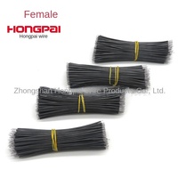 HONGPAI pour 3239 Fil plat électronique flexible en silicone tressé haute température, norme américaine 600V, diamètre 0,5-5mm, pour applications de construction