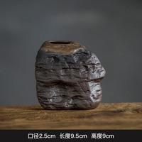 Vas Bunga Mini Keramik Buatan Tangan Jepang Antik Zen Floret, Vas Kecil untuk Dekorasi Rumah