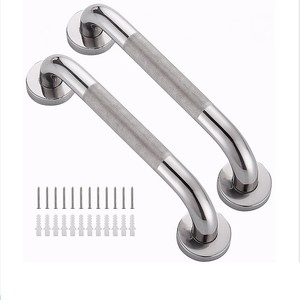 Xiduo Stainless Steel Knurled Anti-Slip Handrail 304 Straight <b>Bathroom</b> Safety <b>Rail</b> <b>For</b> Elderly Assistance - Product Image 4