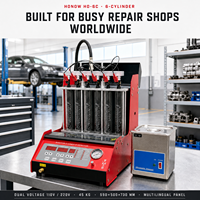 Offre Spéciale automatique 6 cylindres voiture nettoyeur et testeur d'injecteur de carburant, injecteur machine diagnostique