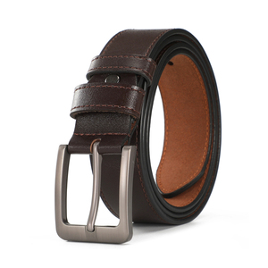 Cintura in Pelle di Lusso da Uomo Stile Designer, Marrone Retrò, Confezione Regalo, Vera Pelle, Ideale per la Festa del Papà - Product Image 6