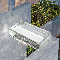 Briques de verre rectangulaires transparentes en cristal solide pour cloisons décoratives de salle de sport, blocs imperméables