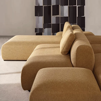 Canapé cube modulaire de style italien, canapé de sol double face, canapé combiné multi-places design pour hôtel, salon, bureau, pause déjeuner