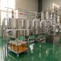 Mini-raffineries d'huile de palme brute / machines de raffinage d'huile de cuisson pour biodiesel, petite machine de raffinage d'huile végétale 1-5 tonnes