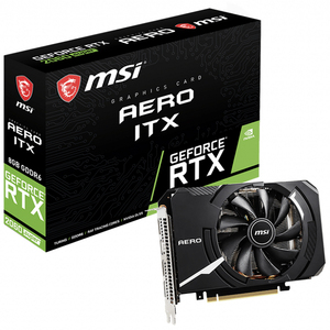 Tarjeta gráfica <span class=keywords><strong>MSI</strong></span> NVIDI,A GeForce RTX 2060 <span class=keywords><strong>SUPER</strong></span> AERO ITX 8G usada, compatible con control inalámbrico a través de dispositivos Android/IOS - Product Image 1
