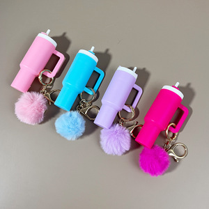 2025 Latest Design PVC Cartoon <b>Mini</b> Cup Keychain Cute Insulated Waterproof Pendant for <b>Backpack</b> Coin Holder - Product Image 3