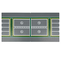 Jouet éducatif DIY compatible avec la base de construction 32x32, thème MOC, parking pour voitures, aéroport, ville, blocs de construction