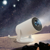 Projecteur HY300 Mini HD Android 12, 1080P, utilisation en extérieur, lampe LED, 300 lumens ANSI, correction automatique de la distorsion trapézoïdale