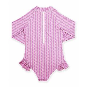 Traje de Baño de Manga Larga para Niñas, Traje de Baño de una Pieza para Bebés y Niños Pequeños - Product Image 4