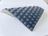 Hémisphère 10*3 8*2 noir auto-adhésif Silicone caoutchouc canapé dôme pare-chocs personnalisé processus de coupe Service