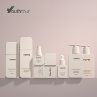 Bouteille Cosmétique Luxe en Plastique CQT Personnalisée PETG Vide Carrée 30ml 50ml 60ml 100ml 300ml 400ml pour Lotion, Vaporisateur, Pompe Distributrice et Shampoing