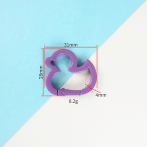 Porte-clés mignon en alliage en forme de <span class=keywords><strong>canard</strong></span> Hong Tu avec impression numérique et design léger pour le bricolage - Product Image 5