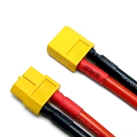 Ensemble de faisceau de câbles de chargeur personnalisé Xt30 Xt60 Xt90, résistant aux hautes températures, avec gaine en silicone plaqué or pour moto
