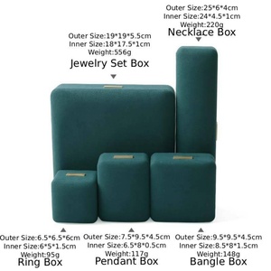 Boîte d'emballage de bijoux de luxe en cuir PU Gold Label pour bagues, colliers et bracelets – Qualité supérieure – Édition été - Product Image 6