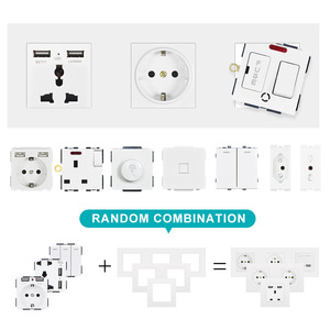 Modern British Standard PC Wall <b>Socket</b> Double Pole 250V 13A/15A 2 Outlets IP41 Durable with 2 USB-A + 2 USB-C Ports - Product Image 5