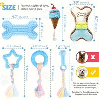 JXANRY Lot de jouets à mâcher mignons en caoutchouc souple pour chiots, jouets interactifs écologiques pour petits chiens avec lapins qui jouent