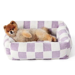 <span class=keywords><strong>Cama</strong></span> para Mascotas Universal para las Cuatro Estaciones, Cálida y Acogedora, Rectangular, Lavable, Desmontable, de Felpa Jacquard, para Interiores - Product Image 3