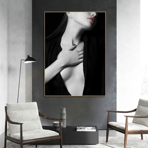 Peinture sur toile d'art corporel sexy <span class=keywords><strong>femme</strong></span> noire <span class=keywords><strong>et</strong></span> blanche, impressions d'images nues, affiches murales modernes, tableaux décoratifs pour chambre à coucher <span class=keywords><strong>et</strong></span> salon - Product Image 4