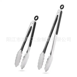 Pinzas para barbacoa de acero inoxidable HONGXUAN de 430 mm, antideslizantes y resistentes al calor, para asar carne. - Product Image 1