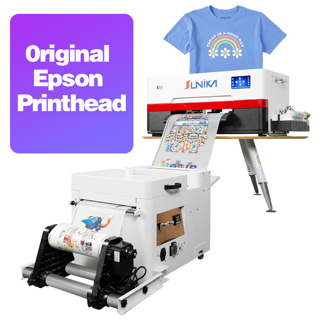 Sunika Top Selling A3 DTF Printer XP600 I1600 I3200  White Ink  Circulation Fedar DTF T-Shirt Printing Machine 30cm